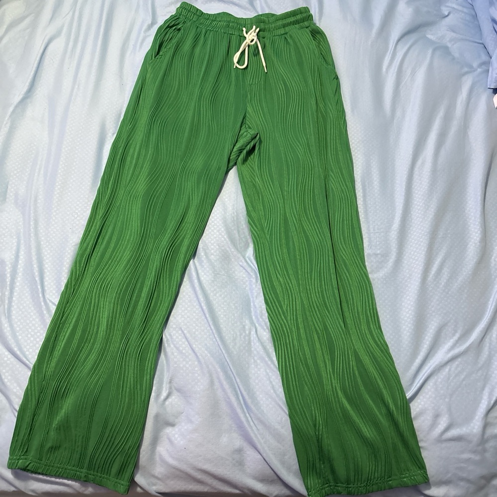 Green Women’s Drawstring Track Pants